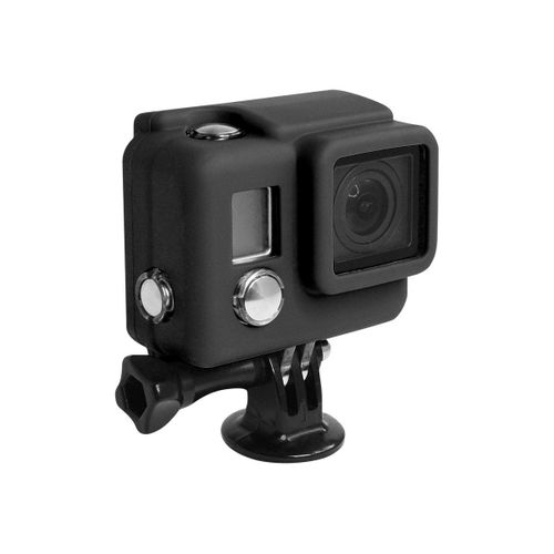 XSories Silicone - Coque de protection caméscope - silicone - noir - pour GoPro HERO3; HERO3+; HERO4