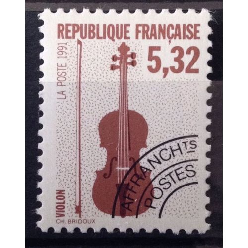 France - Préoblitéré Musique Violon 5,32 (Impeccable N° 223) Neuf** Luxe - Cote 3,85€ - Année 1992 - N11884