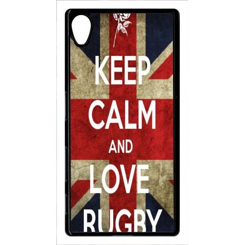 Coque Xperia Z5 - Rugby England - Noir