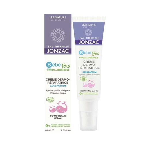 Jonzac Bebe Creme Dermo Reparatrice Visage Et Corps Hypoallergenique Bio 40ml 