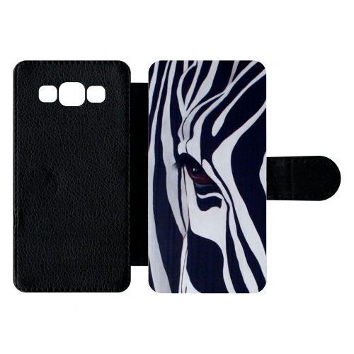 Etui À Rabat Galaxy A5 (2015) - Motif Zebre Noir Et Blanc - Simili-Cuir - Noir