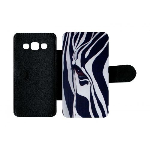 Etui À Rabat Samsung Galaxy A3 Motif Zebre Noir Et Blanc