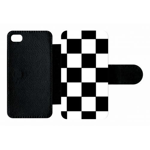Etui À Rabat Apple Iphone 4 Et 4 S Dammier Noir Et Blanc