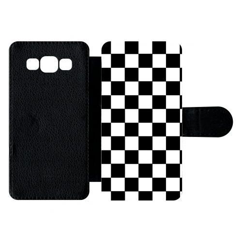 Etui À Rabat Galaxy A5 (2015) - Dammier Noir Et Blanc - Simili-Cuir - Noir