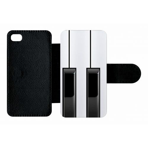 Etui À Rabat Apple Iphone 4 Et 4 S Touche De Piano Noir Et Blanc