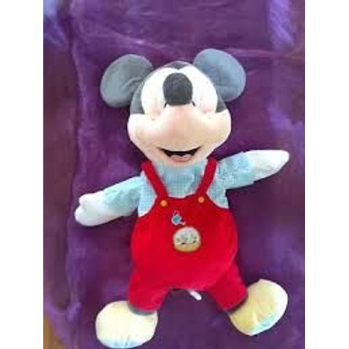 Doudou Peluche Mickey Range Pyjama 55cm