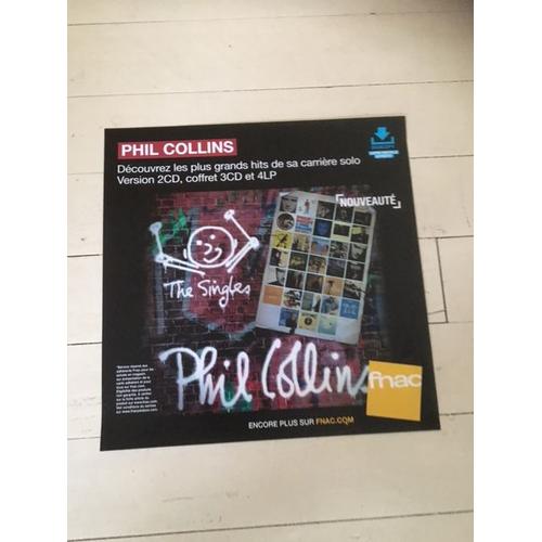 Phil Collins Ths Singles Plv Grand Format 2016 Fnac Rare