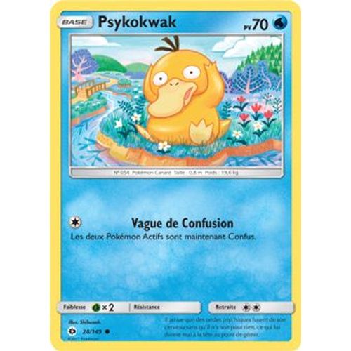 Carte Pokémon - Psykokwak - 28/149 - Série Soleil Et Lune