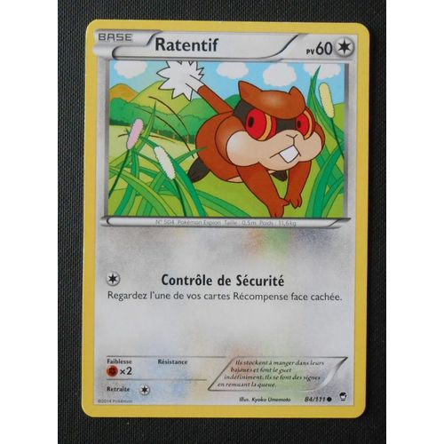 Pokémon - 84/111 - Ratentif - Xy - Poings Furieux - Commune