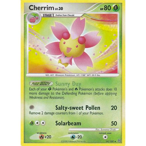 Cherrim (Cériflor) 14/100 - Diamant Et Perle : Tempête - Carte Rare