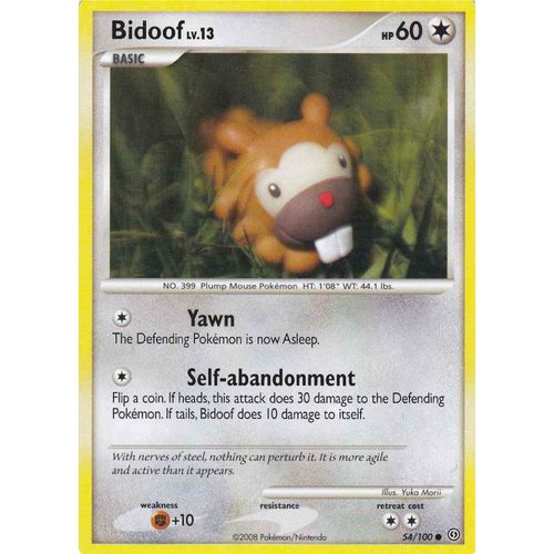 Bidoof (Keunotor) 54/100 - Diamant Et Perle : Tempête - Carte Commune