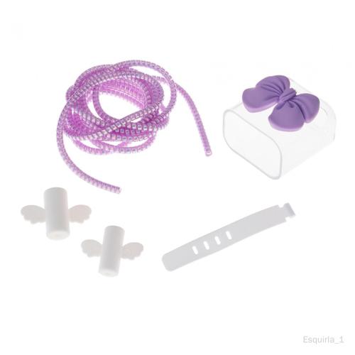 Mignon Câble De Housse De Protection Bricolage Câble Protecteur Violet