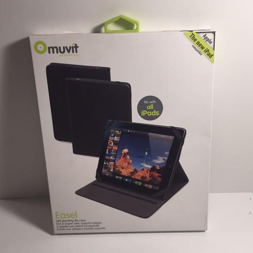 Etui A Clapet Avec Support Integre Muvit Pour Apple New Ipad 