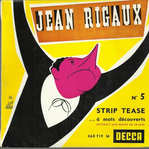 N° 5 - Strip Tease ... À Mots Découverts (Interdit Aux Moins  De 18 Ans) (Pochette Jan Mara)