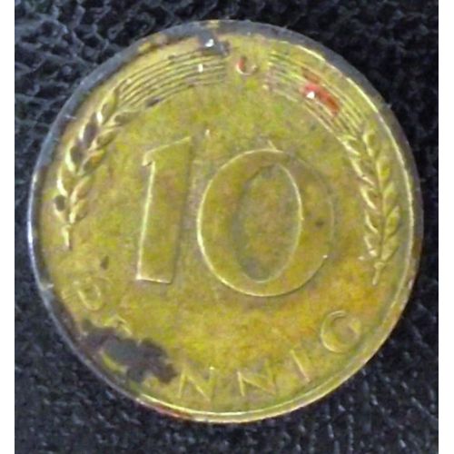 Pièce De 10 Pfenning.Bank Deutscher Lander.Année1950