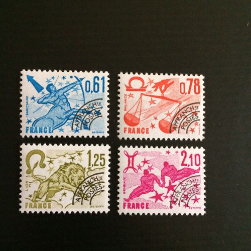 France Préoblitérés 1978 Yt Nº 154 À 157 Neufs (Xx) Les Signes Du Zodiaque Superbes