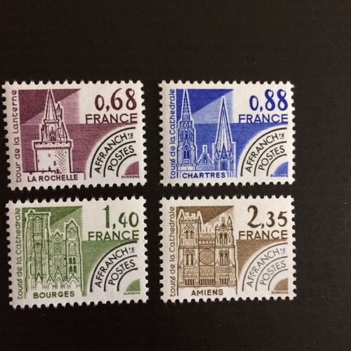France Préoblitérés 1979 Yt Nº 162 À 165 Neufs (Xx) Monuments Historiques Superbes
