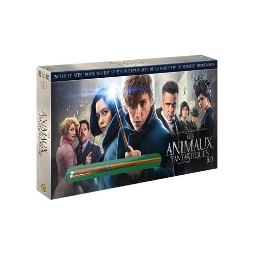 Les Animaux Fantastiques - Coffret Baguette De Norbert Dragonneau Et Steelbook Blu-Ray 3d + Blu-Ray + Dvd + Digital Hd