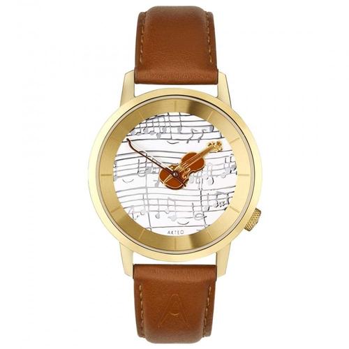 Montre 38 Akteo Violon Strad Pvd Or Art Musique