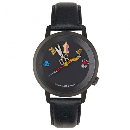 Montre 38 Akteo Hot Couture 01 Pvd Noir Collection Art Atelier