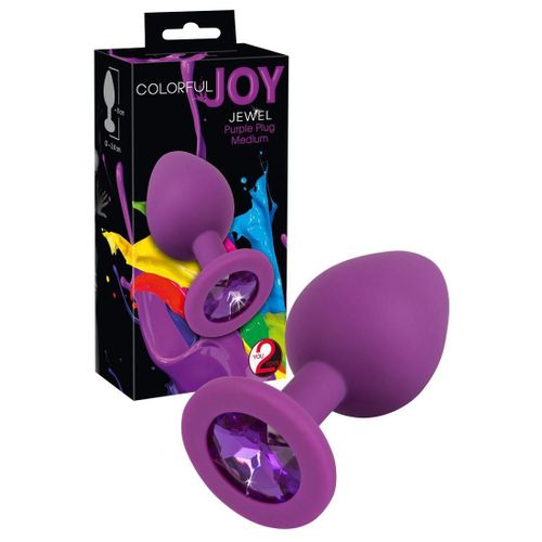 Plug Coloful Joy En Silicone Pourpre