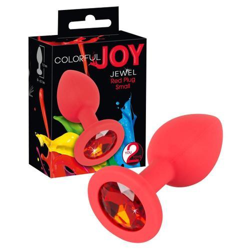 Plug Coloful Joy En Silicone Rouge