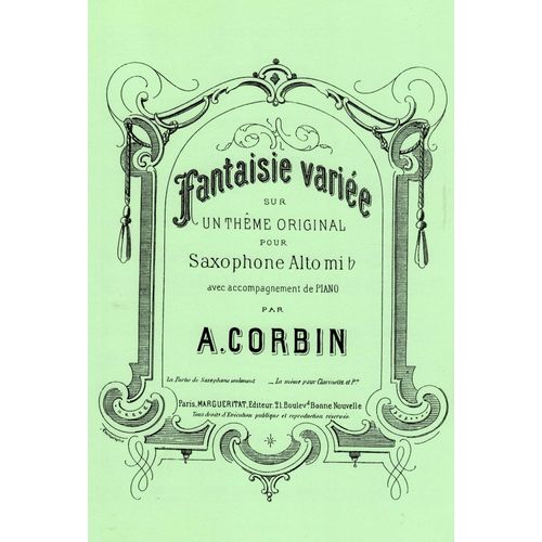 Fantaisie Variée D'albert Corbin