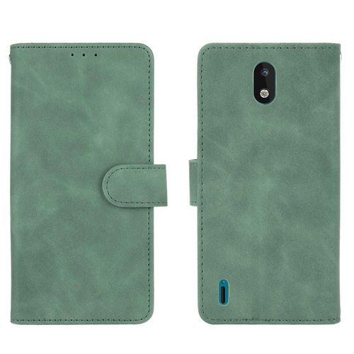 Étui Pour Nokia 1.3 Coque En Cuir Folio Flip Insertion De Carte Avec Porte-Cartes Kickstand Protection Complète Housse De Protection - Vert