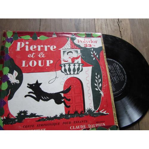 Disque vinyle 33 tours Pierre et le loup Prokoffief par Claude