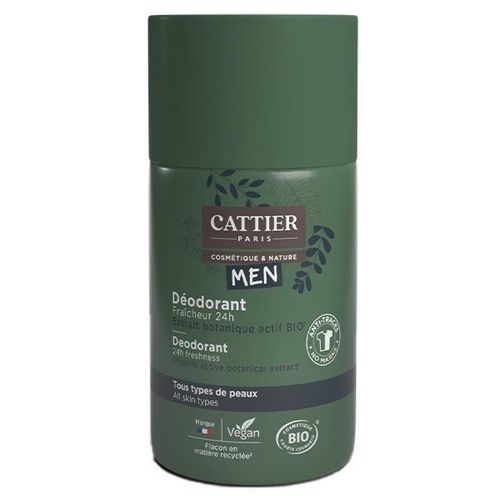 Cattier Men Déodorant Homme Bio Roll-On 50ml 