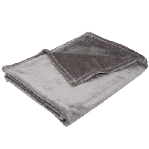 Babycalin Couverture Taupe Flanelle 75 X 100 Cm 260 Gr/M3