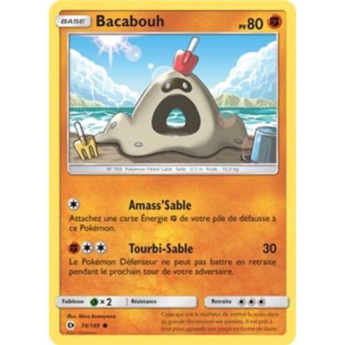 Carte Pokémon - Bacabouh - 74/149 - Série Soleil Et Lune