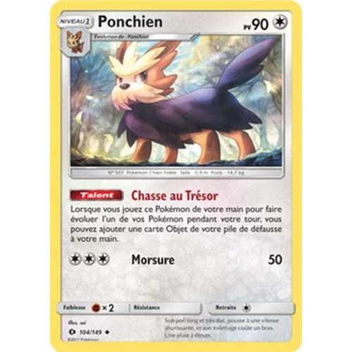 Carte Pokémon - Ponchien - 104/149 - Série Soleil Et Lune