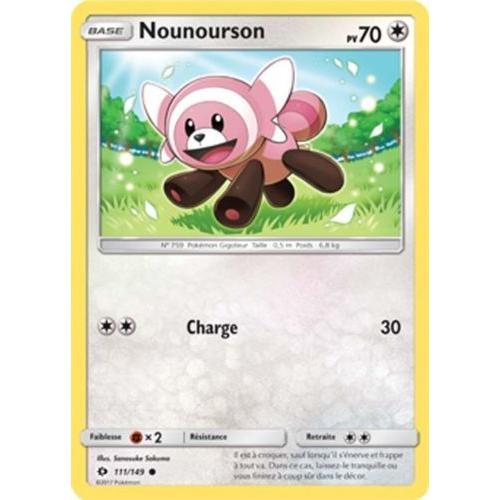 Carte Pokémon - Nounourson - 111/149 - Série Soleil Et Lune