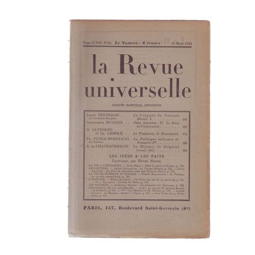 La Revue Universelle Numero  24