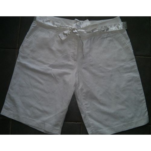 Short Fashion Express Lin 44 Blanc