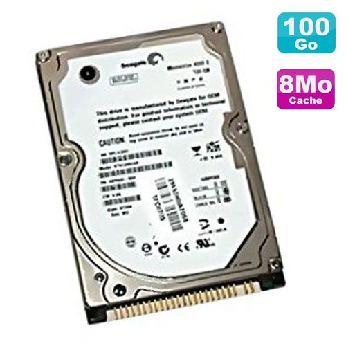 Disque Dur PC Portable 100Go IDE 2.5" Seagate Momentus ST9100822A 4200RPM 8Mo