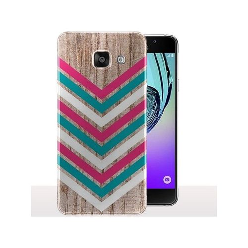 Coque Galaxy A3 2016 Chevrons Bois Rose