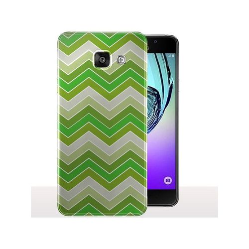 Coque Galaxy A3 2016 Chevrons Verts Pomme