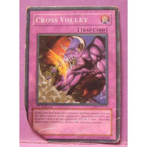 Carte Yu-Gi-Oh! " Cross Volley / Trap " Anglais - 1ère Édition - Fet-Jp049 - Konami