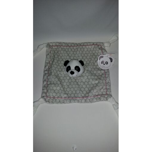 Doudou Plat Panda Frimousse Carreblanc Blanc Gris Noir Peluche Eveil Bebe Carre Blanc Rakuten