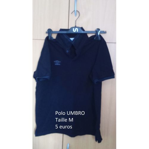 Polo Umbro Coton M Noir 