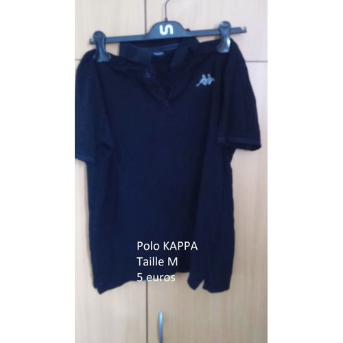 Polo Kappa Coton M Noir 