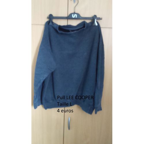 Pull Lee Cooper Coton L Gris Foncé 