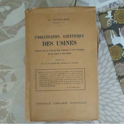 L'organisation Scientifique Des Usines