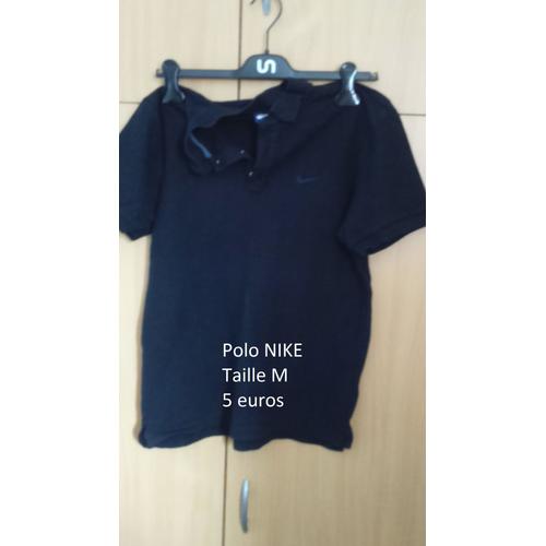 Polo Nike Coton M Noir 