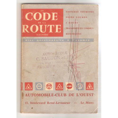  Code De La Route Années 1960 Tampon C. Sauton Saumur