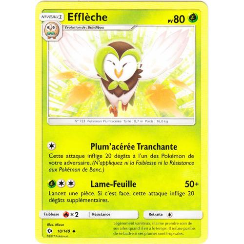 Pokémon - 10/149 - Sl1 - Soleil Et Lune - Efflèche - Peu Commune