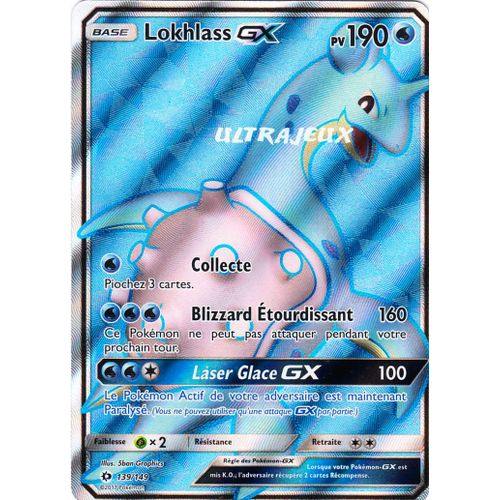 Pokémon - 139/149 - Sl1 - Soleil Et Lune - Lokhlass Gx - Full Art