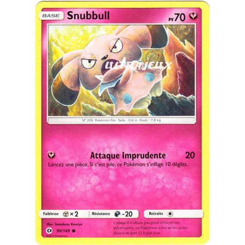 Pokémon - 90/149 - Sl1 - Soleil Et Lune - Snubbull - Commune